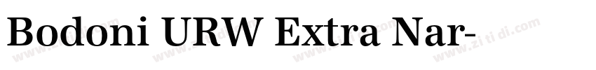 Bodoni URW Extra Nar字体转换 Bodoni URW Extra Nar字体转换